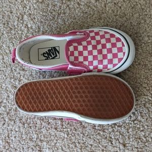 Toddler Pink Vans size 10